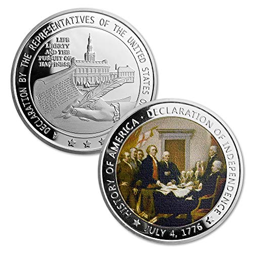 Challenge Coin President Day 1776 US Declaration of Independence Commemorative Coins Collectibles Gift