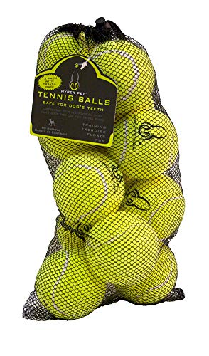 Hyper Pet Tennis Balls for Dogs, Pet Safe Dog Toys for Exercise and Training, Pack of 12, Green