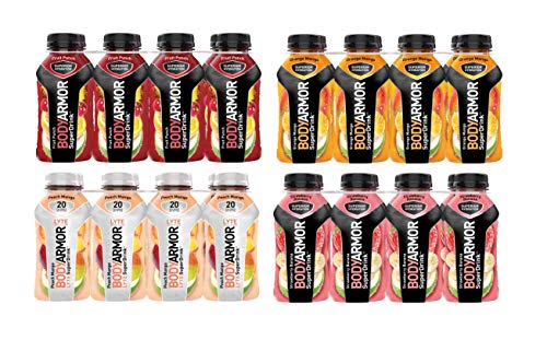 Bodyarmor Electrolyte Sports Superdrink, 4 Flavor Variety Pack, 12 Ounce Bottles (Pack of 32)