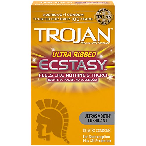 Ecstasy Lubricated Condoms, 10 Count