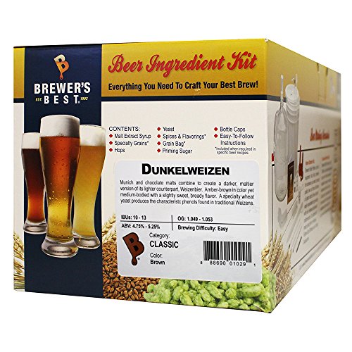 Brewer's Best - Home Brew Beer Ingredient Kit (5 gallon), (Dunkelweizen)