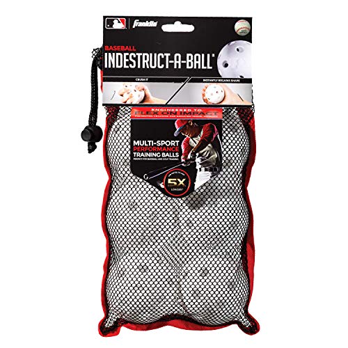 Franklin Sports MLB Indestruct-A-Balls, Heavy Duty Practice Baseballs