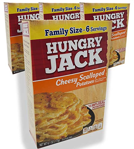 Hungry Jack Cheesy Scalloped Potatoes Side Dish 6.1oz Boxes (Pack of 4) By Hungry Jack Great Recipes