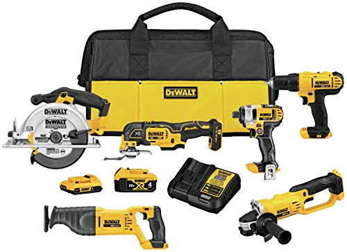 DEWALT 20V MAX Cordless Drill Combo Kit, 6-Tool (DCK661D1M1)