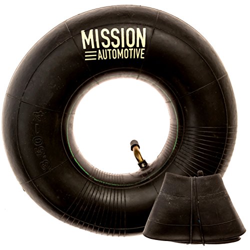 2-Pack of 4.10/3.50-4' Premium Replacement Tire Inner Tubes - For Hand Trucks, Dollies, Wheelbarrows, Lawn Mowers, Trailers and More - Tube for 4.10 3.50-4/410/350-4 Wheel - By Mission Automotive