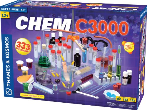 Thames & Kosmos Chem C3000 (V 2.0) Chemistry Set | Science Kit with 333 Experiments & 192 Page Lab Manual, Student Laboratory Quality Instruments & Chemicals