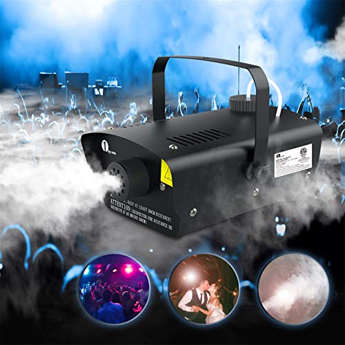 [2020 Upgraded] 1byone Fog Machine with Wired Remote Control, 400-Watt Smoke Machine for Halloween,Christmas, Weddings, Parties & Holidays,O00QL-0041 (Black)