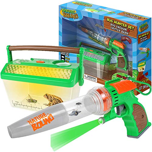 Nature Bound Bug Catcher Vacuum with Light Up Critter Habitat Case for Backyard Exploration - Complete Kit for Kids Includes Vacuum and Cage
