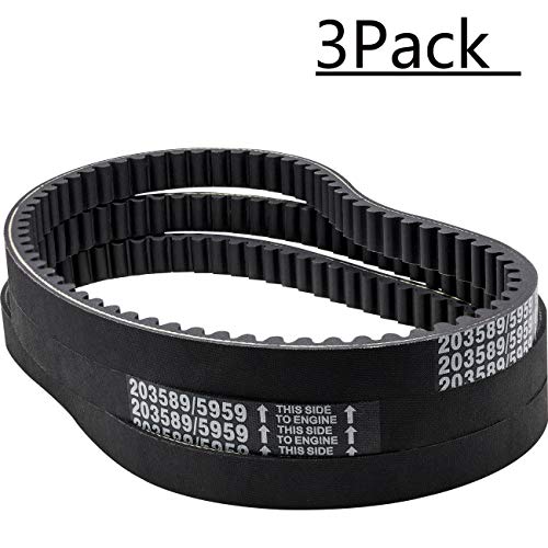 30 Series Go Kart Drive Belt Replaces Manco 5959 / Comet 203589 （3PC)，torque converter belt