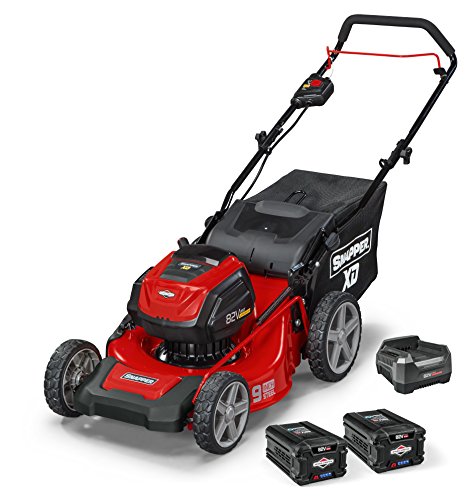 Snapper XD 82V MAX Cordless Electric 19' Push Lawn Mower, Includes Kit of 2 2.0 Batteries and Rapid Charger