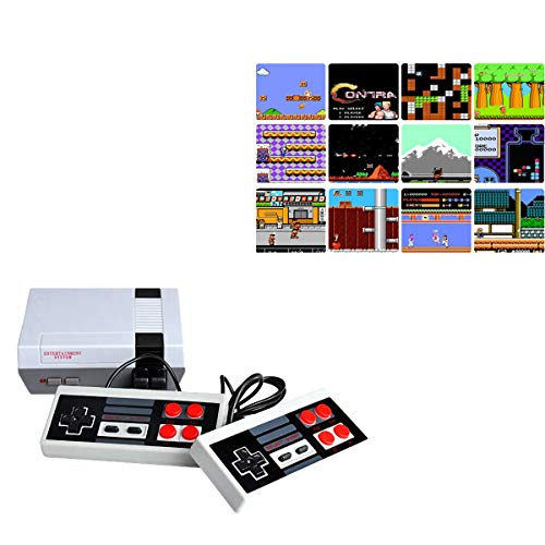 Oriflame 620 Retro Classic Video Game Console AV Output Mini NES Console 620 in 1 Built-in Plug and Play Video Games with 2 Controllers Handheld Games for Kids & Adults (Small)