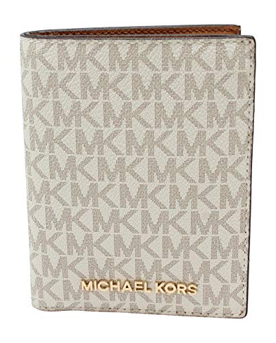 Michael Kors Jet Set Travel Passport Holder Wallet Case PVC 2019 (Vanilla PVC)