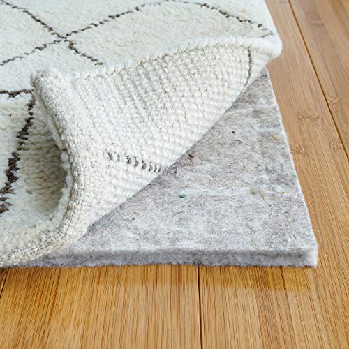 RUGPADUSA - Basics - 8'x10' - 1/2' Thick - 100% Felt - Protective Cushioning Rug Pad - Safe for All Floors and Finishes including Hardwoods