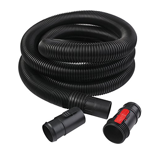 WORKSHOP Wet Dry Vacuum Accessories WS25021A 13-Foot Wet Dry Vacuum Hose, Extra Long 2-1/2-Inch x 13-Feet Locking Wet Dry Vac Hose for Wet Dry Shop Vacuums