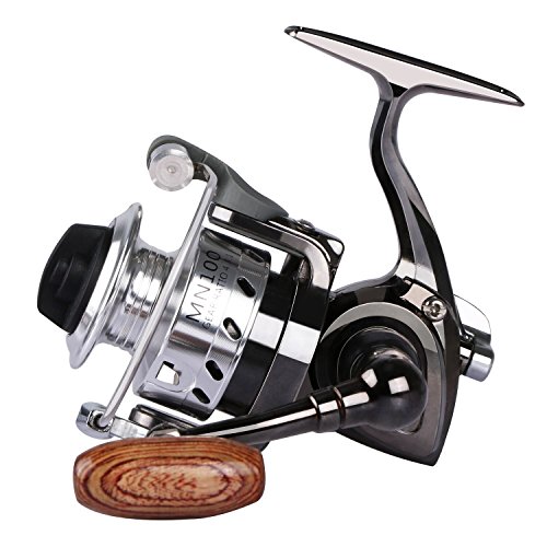 Goture Small Spinning Fishing Reel Collapsible Handle and Metal Shaped Body for Freshwater and All Season Fishing