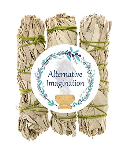 Premium California White Sage 4 Inch Smudge Sticks - 3 Pack. Use for Home Cleansing, and Fragrance, Meditation, Smudging Rituals. Grown and packaged in the USA.