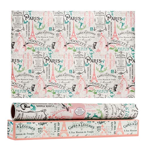 Elodie Essentials Scented Drawer and Shelf Liners - Vintage Charm - Six (6) Large 14 x 19½ Inch Sheets - Non-Adhesive Paper Sheets for Closet Shelves and Dresser Drawers - (French Lavender)