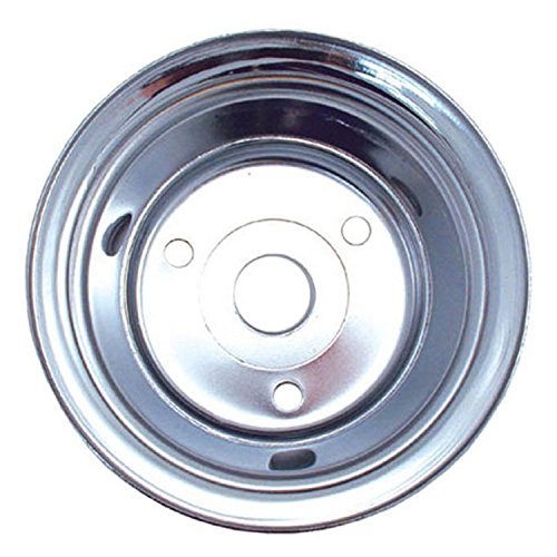 Spectre Performance 4438 Chrome Plated Crankshaft Pulley for Small Block Chevy