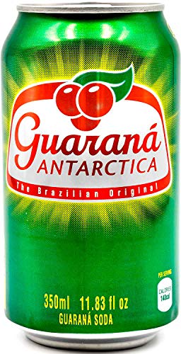 Guaraná Antarctica, Guaraná Flavoured Soft Drink, Made From Amazon Rainforest Fruit, Imported from Brazil, 350ml/11.83 Fl Oz (Pack of 12)
