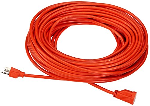 AmazonBasics 16/3 Vinyl Outdoor Extension Cord | Orange, 100-Foot