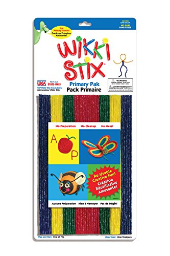 WikkiStix Primary Colors Molding & Sculpting Sticks (English & French Bilingual Packaging)