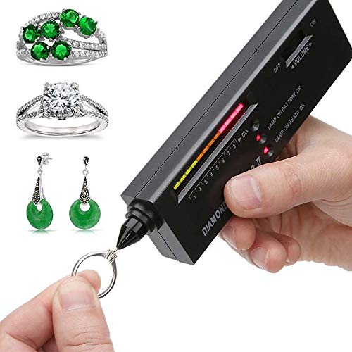 Professional Diamond Selector II, Gem Tester Pen Portable Electronic Diamond Tester Tool for Jewelry Jade Ruby Stone