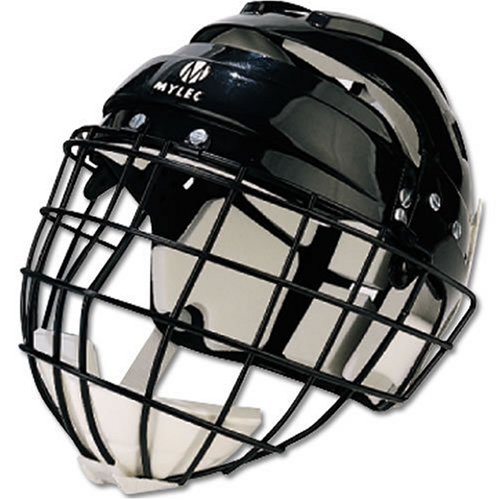 Mylec Jr. Helmet with Wire Face Guard, Black