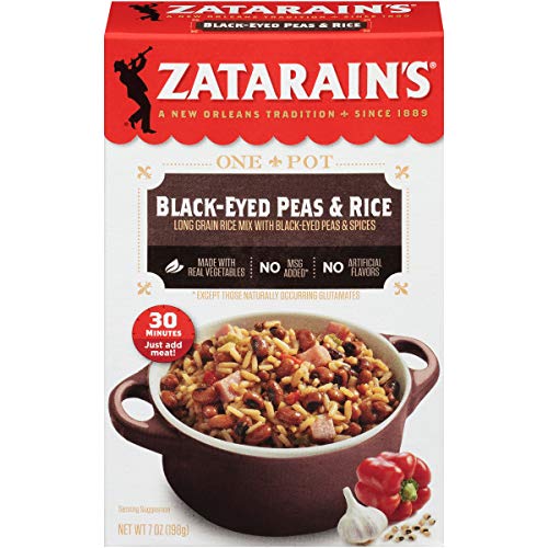 Zatarain's Black-Eyed Peas & Rice, 7 oz (Pack of 12)