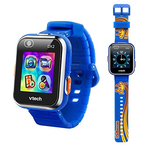 VTech KidiZoom Smartwatch DX2, Special Edition Skateboard Swoosh with Bonus Royal Blue Wristband