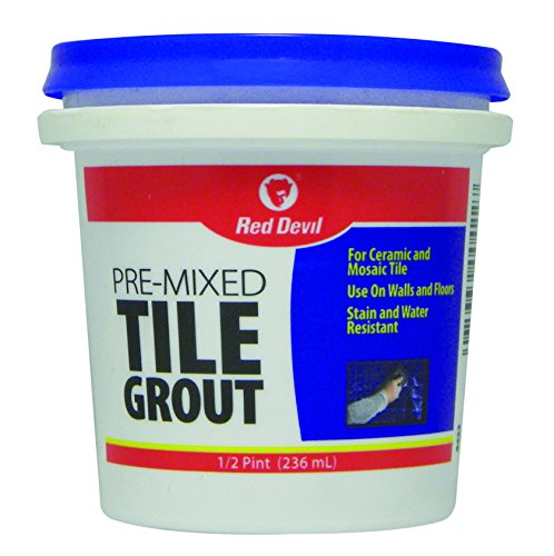 Red Devil 0422 Pre-Mixed Tile Grout (1/2 Pint), White