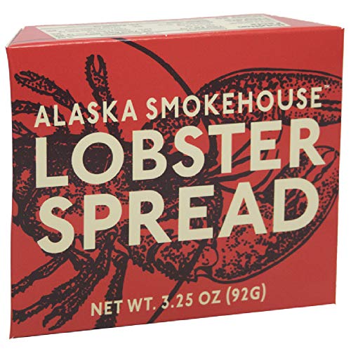 Alaska Smokehouse Lobster Spread Serving Design, 3.5 Ounce Boxes (Pack of 6)