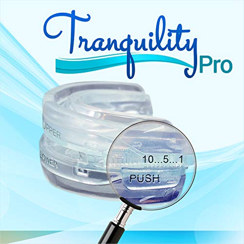 Tranquility PRO 2.0 Dental Mouth Guard - Grinding Mouthpiece - Night Time Teeth Mouthguard & Sleeping Bite Guard for Bruxism - Custom Molding & Adjustability