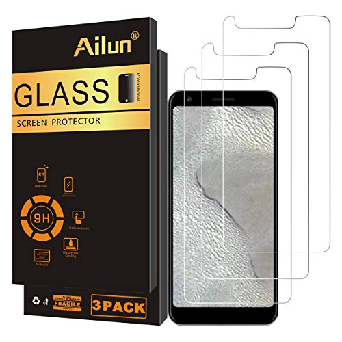 Ailun Screen Protector for Google Pixel 3A XL 6.0 Inch Display 3Pack 2.5D Edge Tempered Glass for Google Pixel 3A XL Anti Scratch Case Friendly