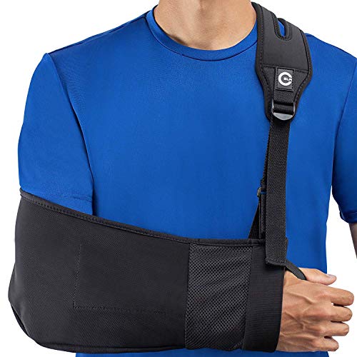 Medical Arm Sling with Split Strap Technology, Maximum Comfort, Ergonomic Design by Custom SLR