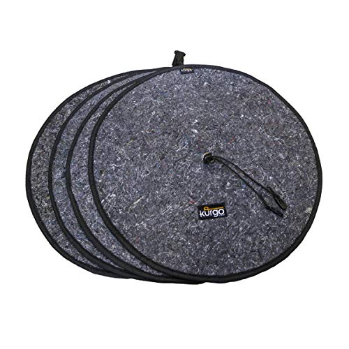 Kurgo Seasonal Tire Tote | Wheel Felts | Spare Tire Cover | Portable Wheel Bags | Winter Tire Cover | Eco-Friendly Tire Totes | Handle for Easy Transportation | Universal Fit