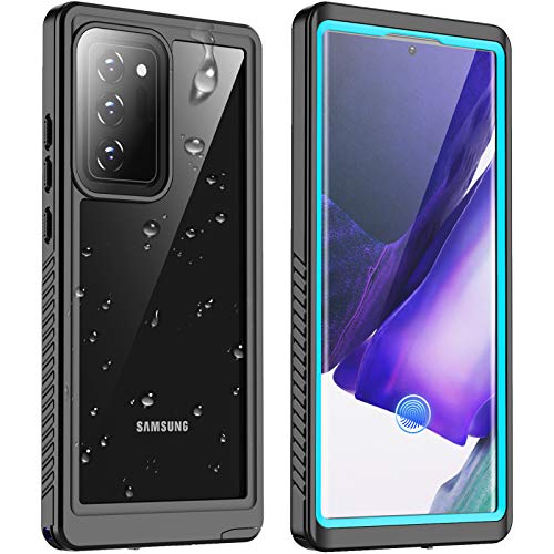 Vapesoon for Galaxy Note 20 Ultra Waterproof Case, Built-in Screen Protector Full-Body Protection Heavy Duty Shock-Proof dust-Proof Cover Case for Samsung Galaxy Note 20 Ultra 6.9 inch (Teal)