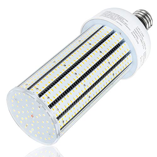 480 Volt LED Corn Cob Light Bulbs 120W 15317LM E39 Mogul Base 5000K-500W Metal Halide/HID/HPS Replacement for Warehouse High Bay Garage Barn Shop Shoebox Parking Lot Street Area Lighting Fixtures