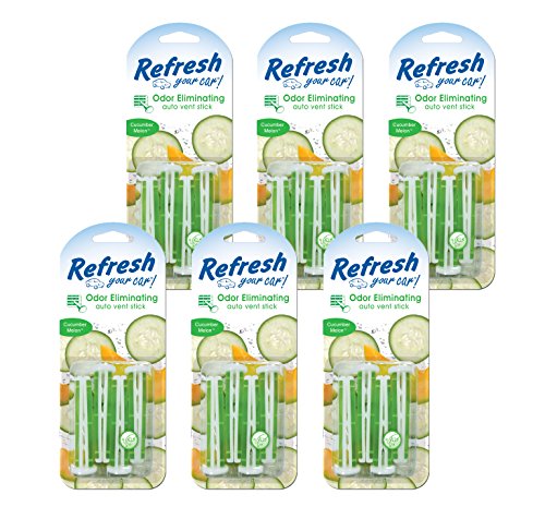 Refresh Your Car! 86584 Cucumber Melon Auto Vent Stick, 6 Pack, (4 Per Pack)