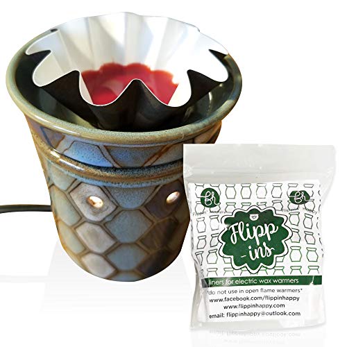Flippin' Happy Wax Warmer Liners Large - Best New Accessory for Electric Wax Warmers & Wax Melts. Reusable Leakproof -Change Your Scented Wax Cubes Quick and Easy. Wax Melters Stay Looking Like New