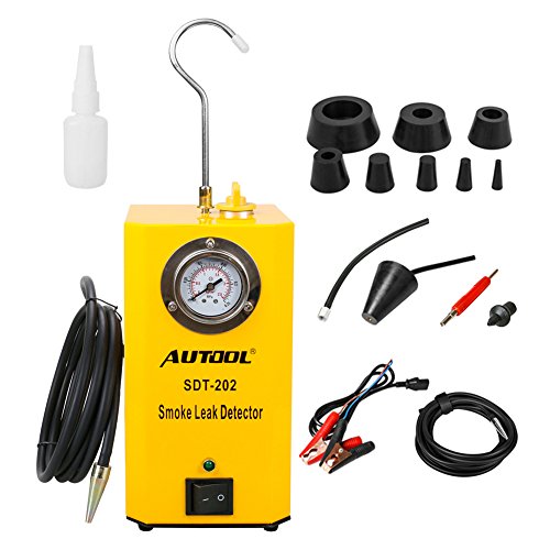 AUTOOL SDT-202 Automotive Fuel Leak Detector 12V Car Leak Locator Tester Support EVAP Car Fuel Leak Detector SDT202 Car Pipe Leak Tester for All Vehicle