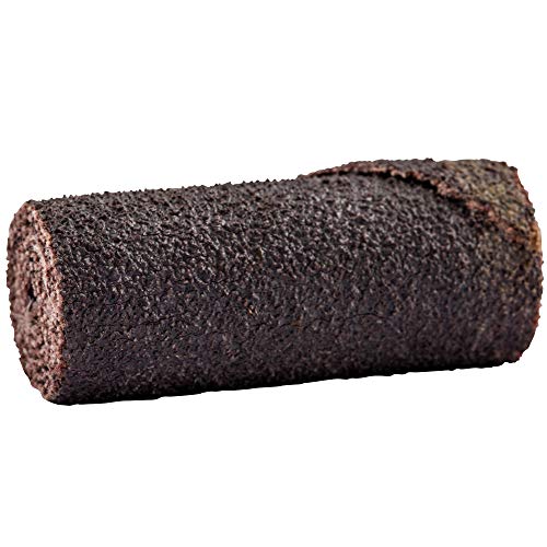 Merit Abrasive Cartridge Roll, Aluminum Oxide, 1/8' Arbor, Roll 5/8' Diameter x 1-1/2' Length, Grit 60 (Pack of 25)