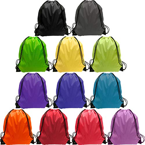 Drawstring Bag 36 Pcs String Backpack Bags Sport Gym Backpack Backpack 12 Color Cinch Bags