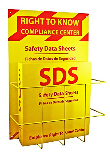 SDS Compliance Center - Bilingual Right to Know Station - 2' Binder with Wall Mount