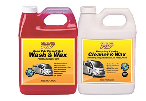 TR Industries Gel-Gloss CWWW-3232 Wash N Wax RV Cleaner Detailers Dream Value, 2 Pack, 32 oz. Each, 32. Fluid_Ounces