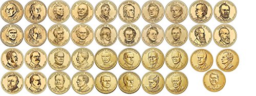 2007 D 2007-2016 39 Coin Presidential Dollar Complete Set Uncirculated