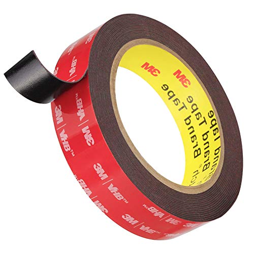 Double Sided Tape, HitLights 3M VHB Mounting Tape Heavy Duty, Waterproof Foam Tape, 16FT Length, 0.94 Inch Width for Car, LED Strip Lights, Home Decor, Office Decor