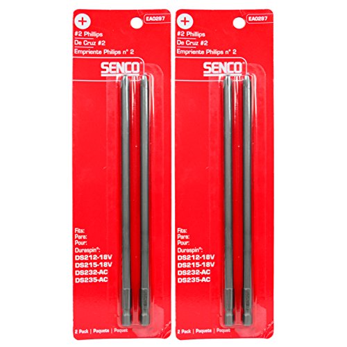 Senco EA0297#2 Phillips Bits - for Duraspin Technology Integrated Auto-Feed Screw System (2-2 Packs)