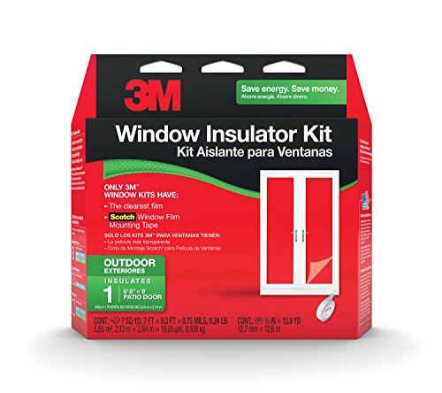 3M Outdoor Patio Door Insulator Kit, 7-Foot by 9.3-Foot (2174W-6), Clear