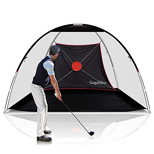 Gagalileo Golf Net Golf Hitting Nets Training Aids Practice Nets 12'(L) X7'(H) X6.6'(W) for Backyard Driving Range Chipping Net with Target Carry Bag for Indoor Outdoor Sports