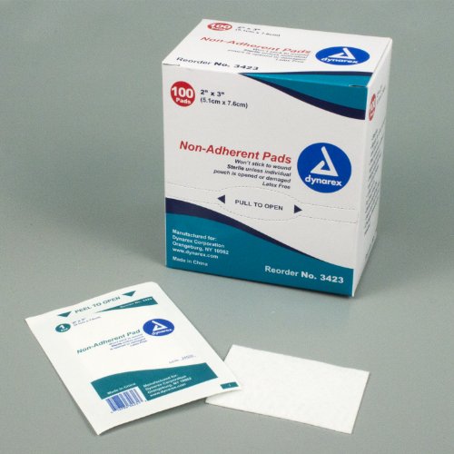 Non-Adhering Gauze Pads 2' x 3' 100-Pack Sterile